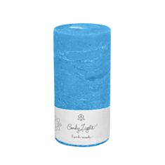 Свеча цилиндр Candy Light С05*10/1-5.4 васильковая - фото