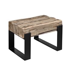 Столик журнальний Skandinave Kift-Old-M 56*58*45 см коричневий - фото