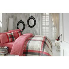 Комплект постельного белья Romeo Soft Classic Berry kirmizi 2*160*220 - фото