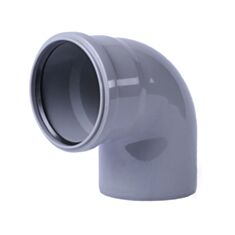 Коліно каналізаційне Rozma внутрішнє 90° 110 мм - фото