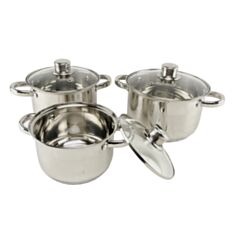 Набір каструль A-Plus APL2176 6 предметів - фото