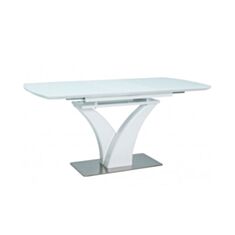 Стіл розкладний скляний Signal Faro білий - фото