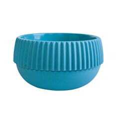 Горшок низкий Алеана Бохо 116006 18 см сизо-голубой - фото