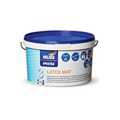 Інтер'єрна фарба вододисперсійна Helios Spectra Latex матова В1 біла 10 л - фото