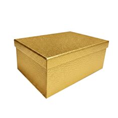 Коробка подарункова Дім Упаковки Золотий блиск 1110109608 33*25,5*14,5 см - фото