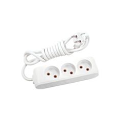 Подовжувач Viko Multi-let 90112302 3 гнізда 2 м без заземлення - фото