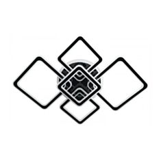 Світильник стельовий Altalusse INL-9444C-181 Black & Chrome - фото