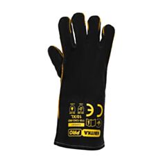 Краги зварювальні Квітка PRO 110-1243-IND 35 см чорні - фото