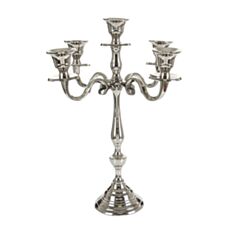 Підсвічник алюмінієвий Lefard 875-018 на 5 свічок 32,5 см - фото