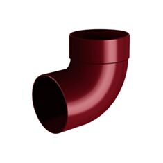 Відвід труби Rainway одномуфтовий 87° 75 мм червоний - фото