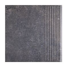 Клінкерна плитка Paradyz Viano antracite сходинка 30*30 см антрацит - фото