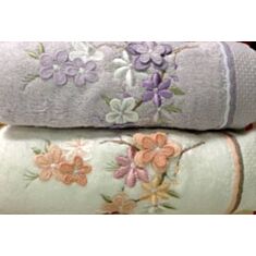 Рушник Romeo Soft Flower Bambu 50*90, бузковий - фото