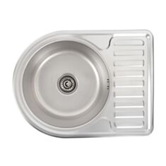 Кухонная мойка Platinum 5844 58*44*18 см 0,8мм декор - фото