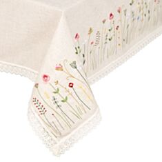 Скатертина Едельвіка Прованс дюна 72-25/08 140*140 см бежева - фото