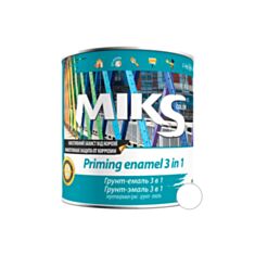 Грунт-эмаль антикоррозионная Miks Color 3 в 1 белая 0,8 кг - фото