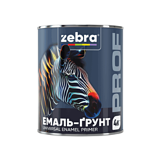 Емаль-ґрунт Zebra PROF 1155 055P слонова кістка 2,5 кг - фото
