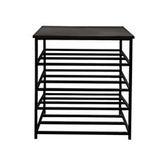 Банкетка Twinsann 4 полиці 80 см чорний - фото