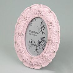 Фоторамка овальна рожева 008CT - фото