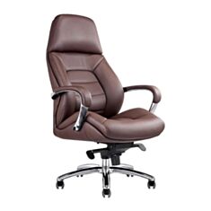 Крісло для керівника Kresla Lux F181-F коричневе - фото