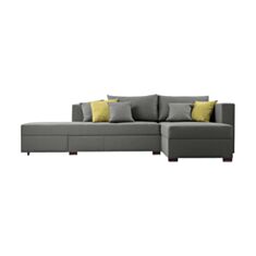 Диван угловой Praktica Sofa Оскар темно серый - фото