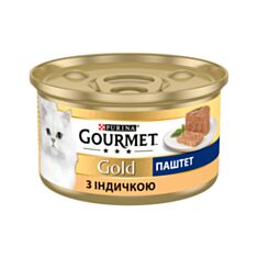 Корм для котів Gourmet Gold паштет з індичкою 85 г - фото