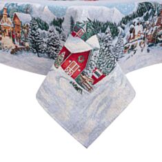 Скатерть новогодняя гобеленовая Limaso ZERMAT-137 137*137 см - фото