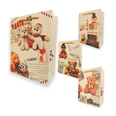 Пакет подарочный Гулливер Путешествующие мишки 280218 крафтовый 23 см - фото