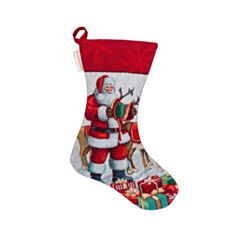 Новорічний гобеленовий чобіток для подарунків Limaso FROSTY-CH 22*32 см - фото
