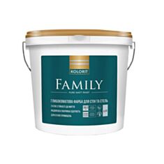 Інтер'єрна фарба акрилатна Kolorit Family А біла 4,5 л - фото