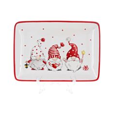 Блюдо прямокутне BonaDi Забавні гноми DM743-X 25*17,5 см - фото