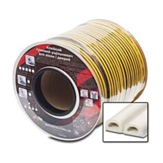 Ущільнювач гумовий Новація D-9.6 подвійний білий - фото