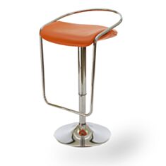 Стілець барний металевий Campari chrome EV-02 помаранчевий - фото