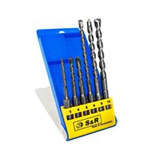 Набiр бурiв S&R Meister 210240006 SDS-plus 6 шт - фото