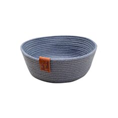 Корзина бавовняна Diy 18*7 см темно сіра - фото