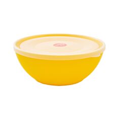 Миска з кришкою Алеана 3 л темно-жовта - фото