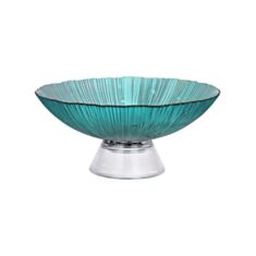 Фруктовниця BonaDi Fleur 992-152 24,5*10,8 см смарагдова - фото