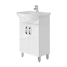 Тумба Trento Trn-55 з ніжками без умивальника біла - фото