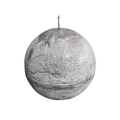 Свеча шар Candy Light Bo08/1-9.1 серебряная - фото