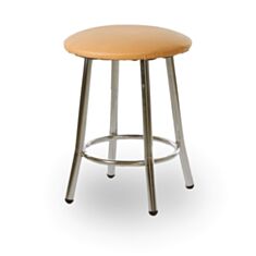 Табурет кухонний металевий Teddy Chrome V-17 помаранчевий - фото