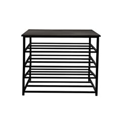 Банкетка Twinsann 4 полиці 100 см чорний - фото