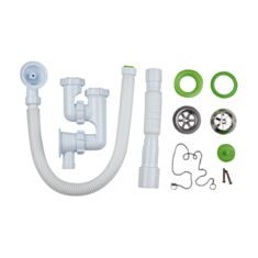 Сифон для ванни Morelux R0110 з гофрою 40*40/50 мм - фото