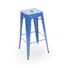 Стілець барний металевий AC-012 блакитний - фото