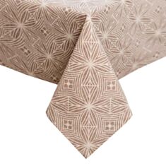 Скатерть Прованс Корица 180*133 см каричневая - фото