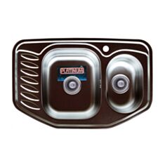 Кухонная мойка Platinum 7851D 0,8 мм 78*51 см сатин - фото