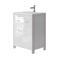 Тумба Ювента Brooklyn Br-65 біла без умивальника 65 см - фото