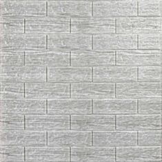 Панель 3D Sticker Wall самоклеющаяся 183 Серая полоска 700*700*5 мм - фото