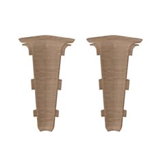 Кут внутрішній для плінтуса Arbiton Indo70 11 дуб скелястий 2 шт - фото