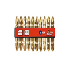Набор насадок для отвертки Top Tools 39D382 PH2 60 мм 10 шт - фото