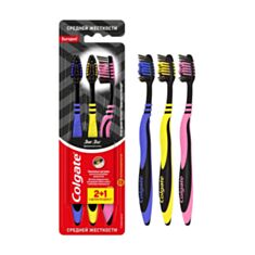 Зубна щітка Colgate ЗигЗаг Деревне вугілля 3 шт - фото