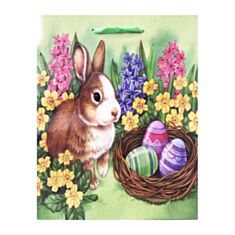 Пакет подарочный Гулливер Пасхальный кролик 280922 23 см - фото